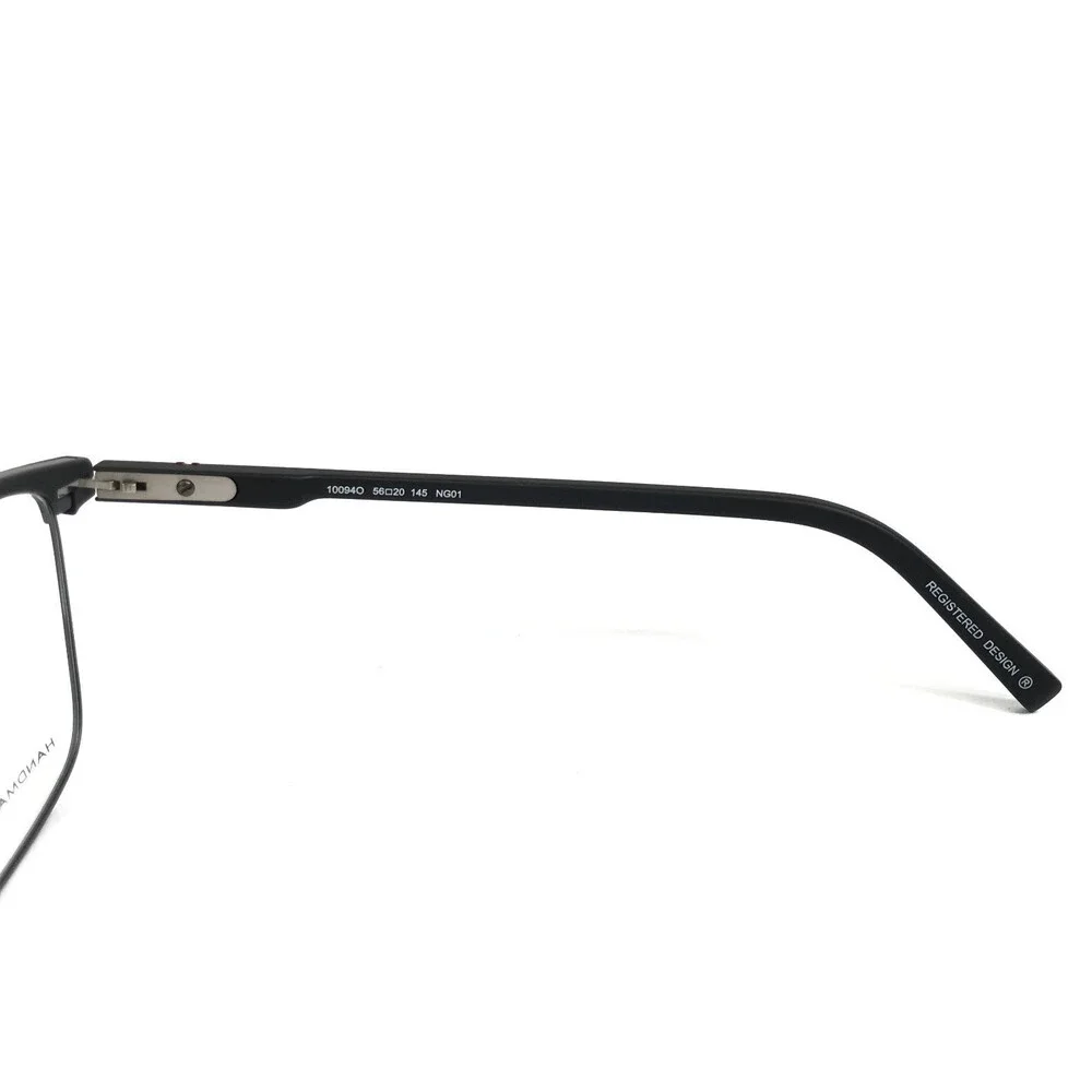 OGA by Morel Eyeglasses Frames 10094O NG01 Matte Black Square Full Rim 56-20-145